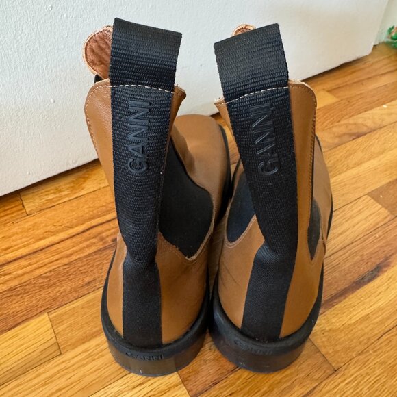 GANNI Leather Chelsea Boots - Picture 5 of 5